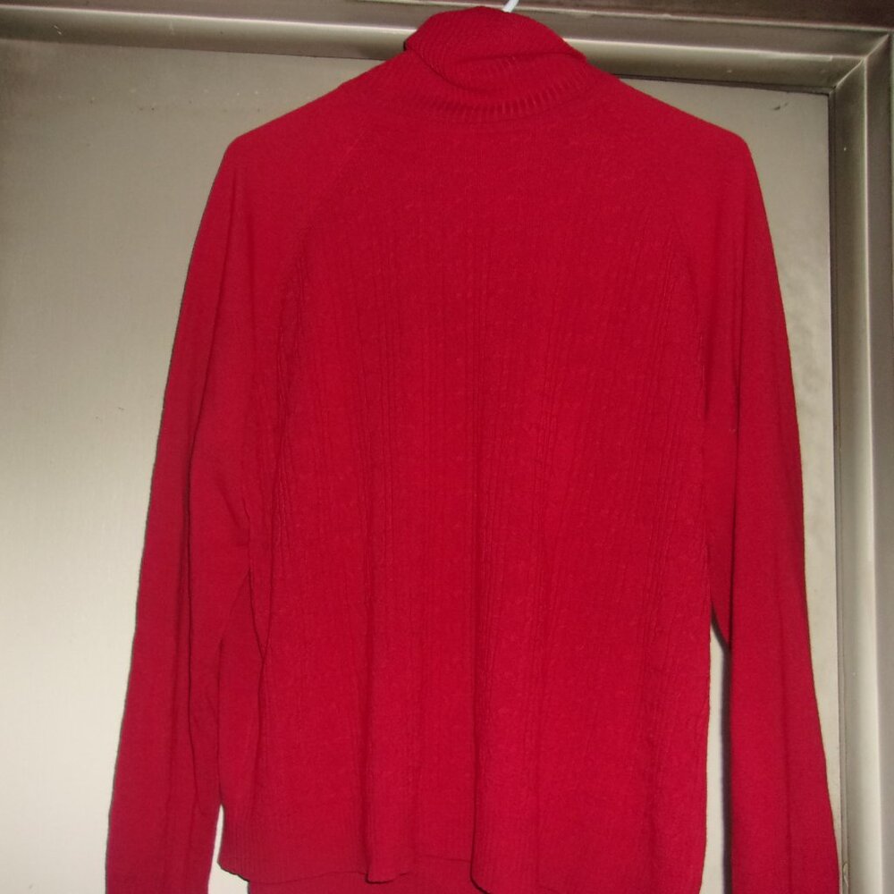 White Stag Red Turtleneck Sweater Size Extra Large 16-18